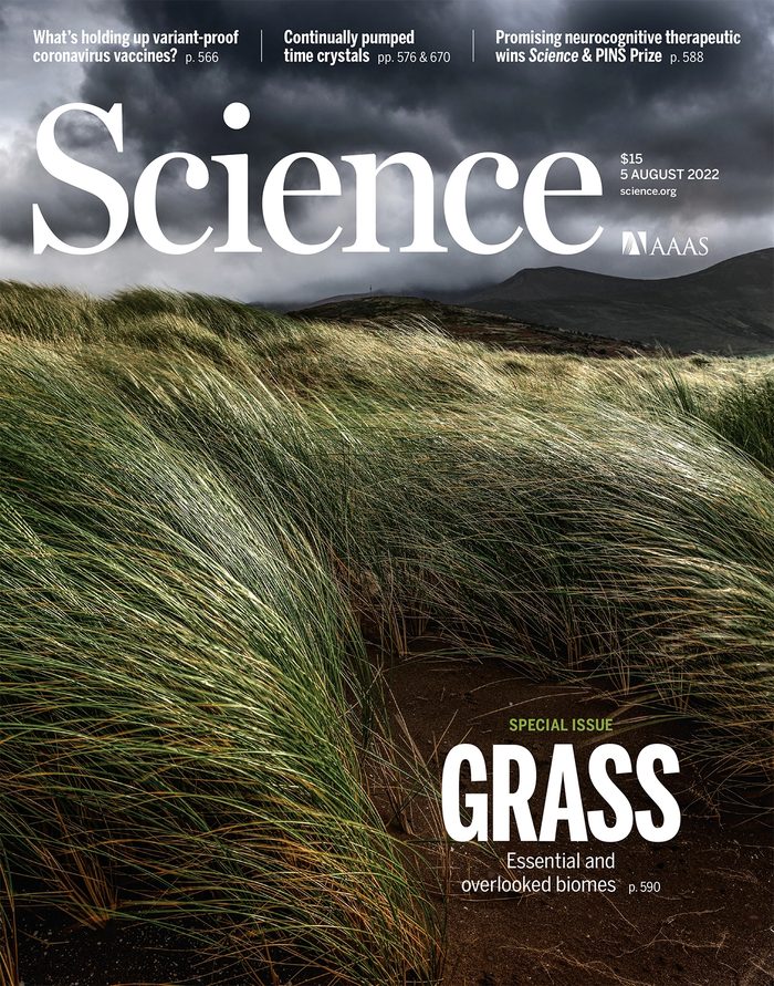 Cover of Science, 5 August 2022 (Grass special issue)